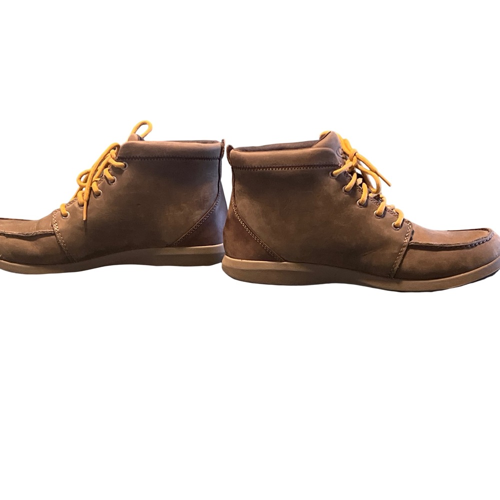 Chaco Barbary Mens Brown Leather Suede Moc Toe Lace Up Ankle Boots Sz 9 - Picture 6 of 8